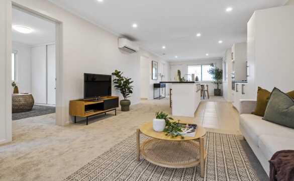 Open plan kitchen living area in a Kingston retirement home