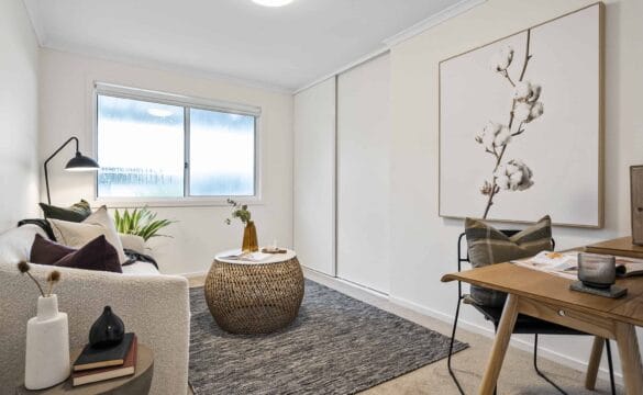 Modern living area in a Kingston retirement home