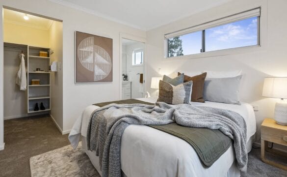 Comfortable bedroom in one of our Kingston Retirement Village homes