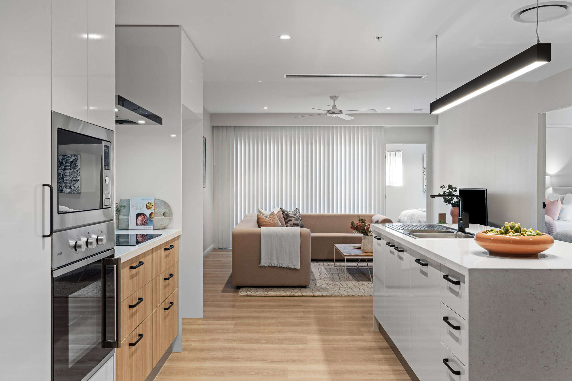 Kitchen living area in one of our Broadmeadow retirement village homes