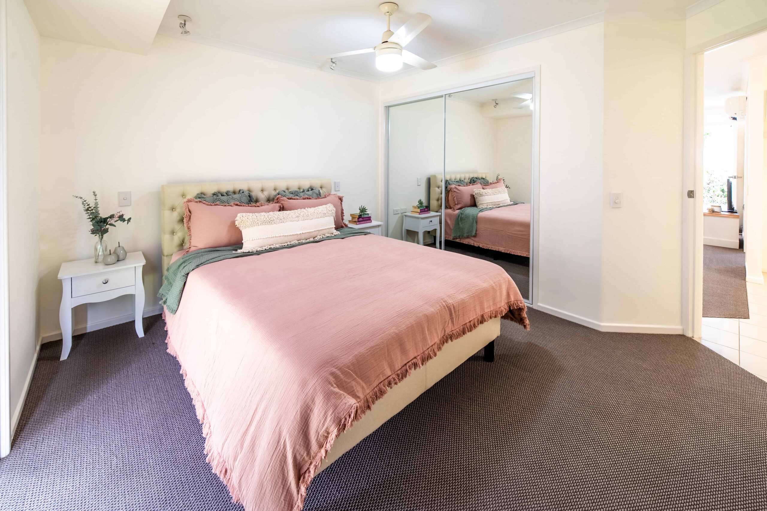 Bedroom in one of our Boronia Heights Retirement Village Homes.