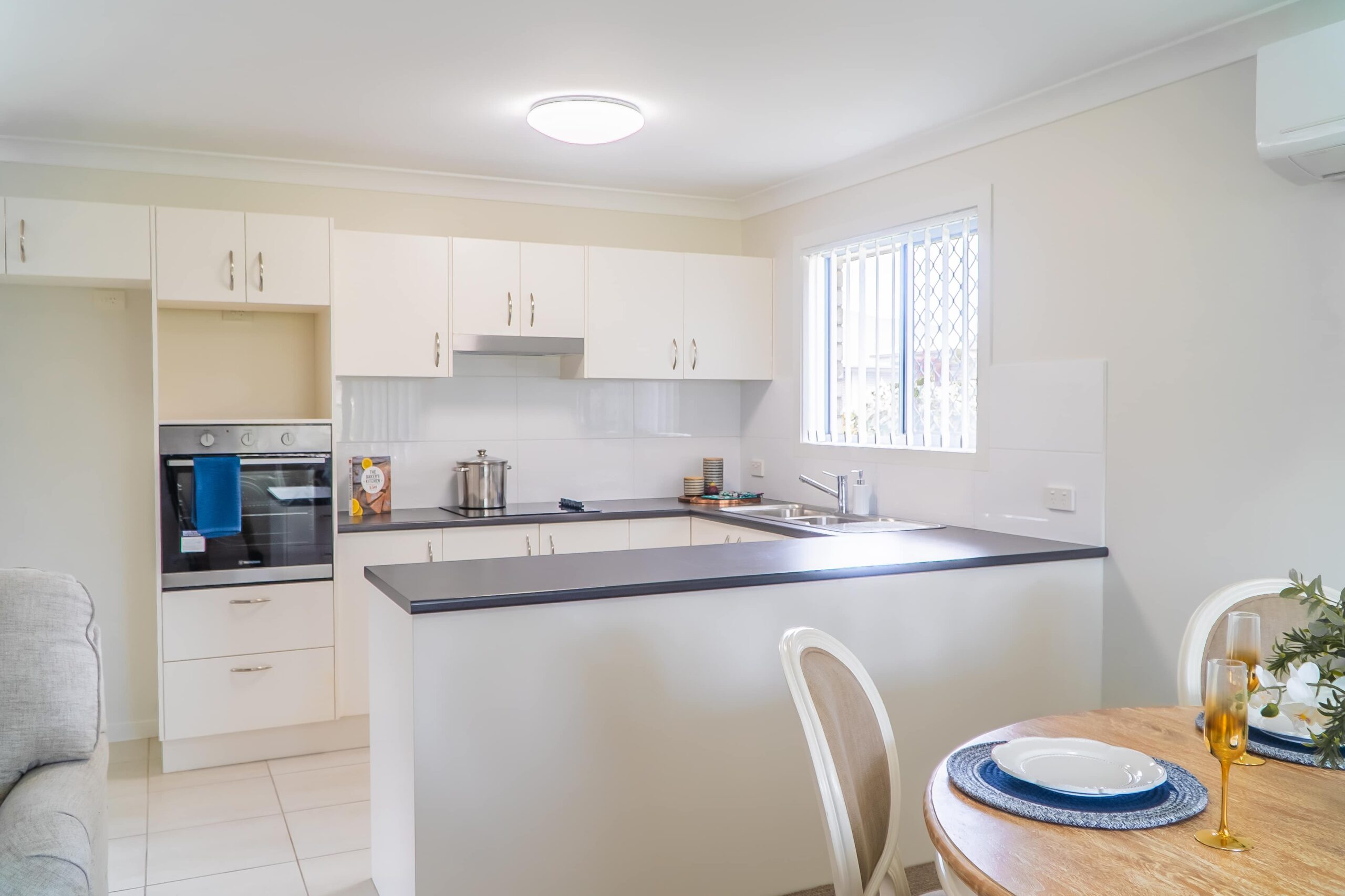 Kitchen space in one of our Burpengary retirement village homes