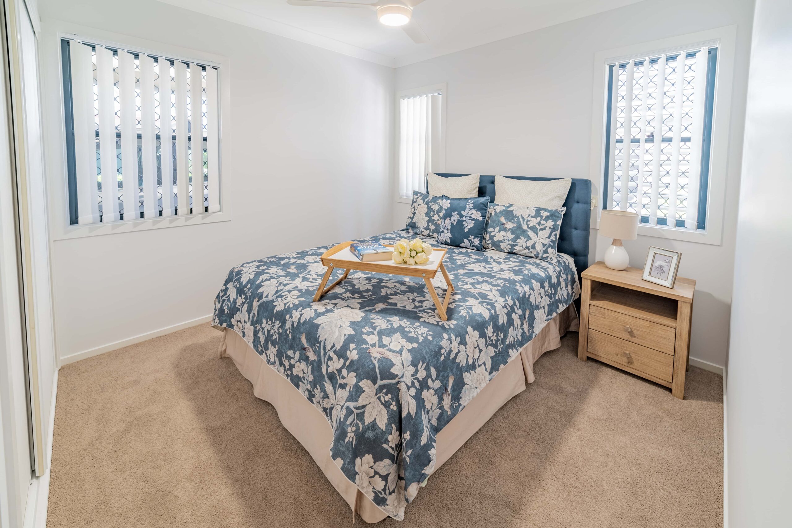 Bedroom in one of our Burpengary Retirement Village Homes.