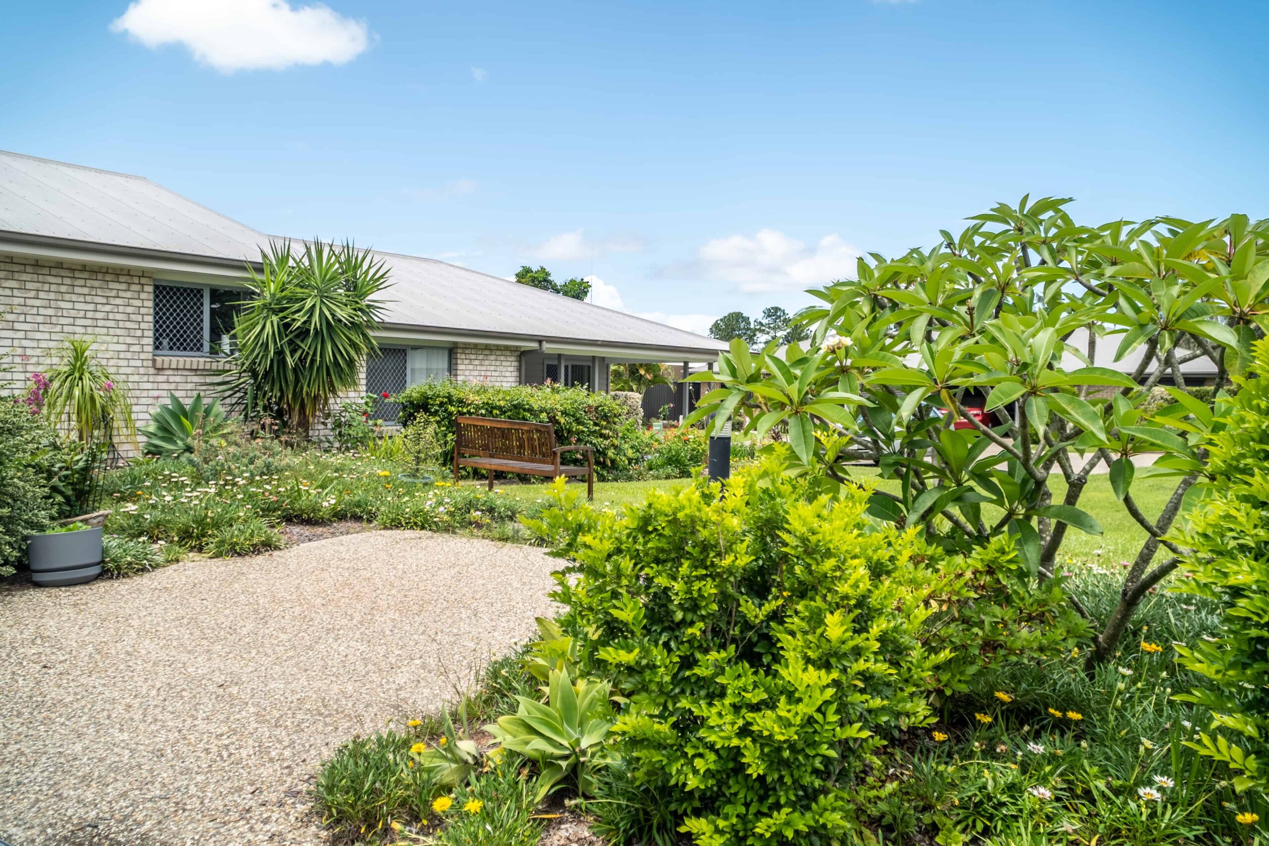 Outdoor space at one of our Burpengary Retirement Village Homes.