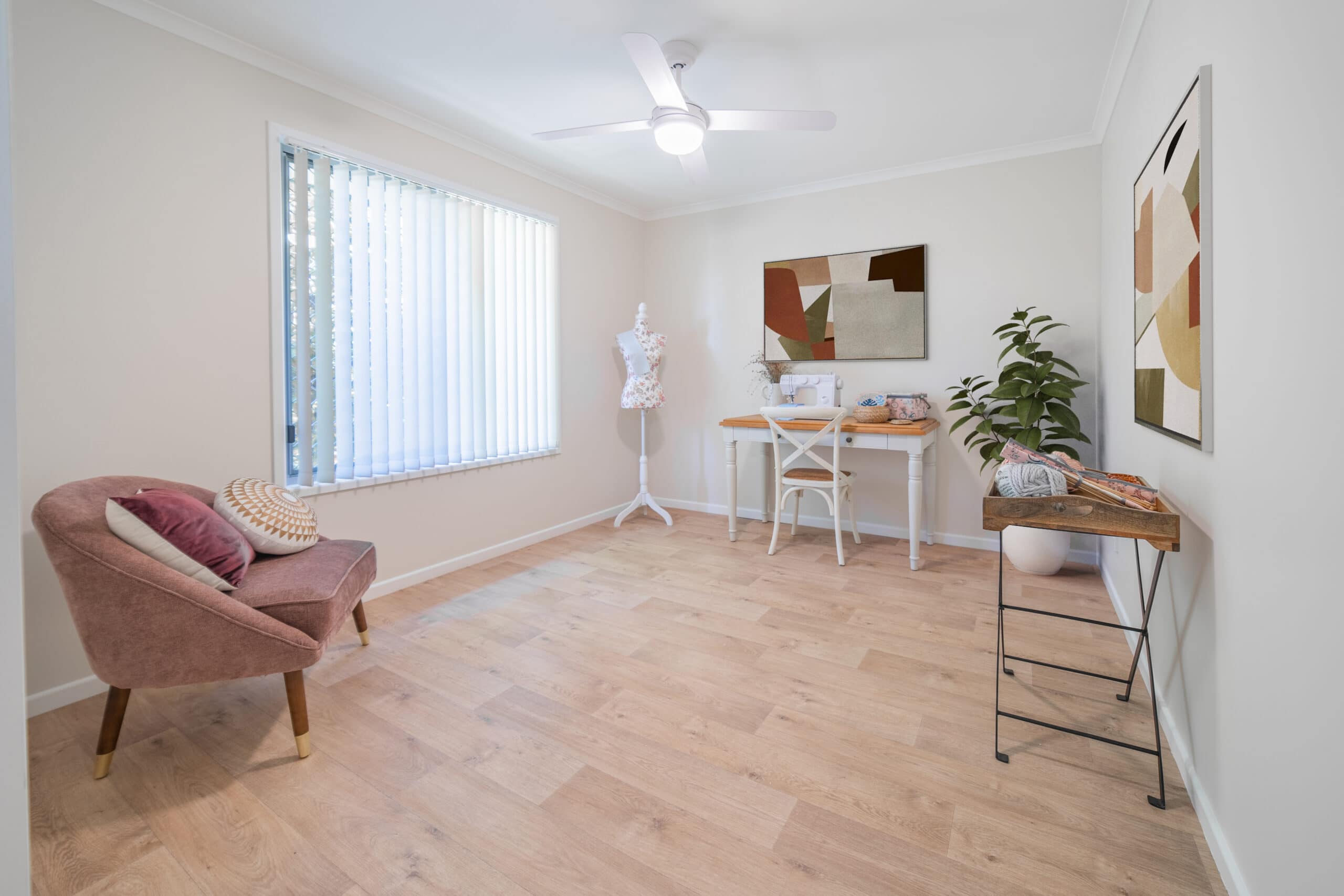 Open study space with seating in one of our Oak Tree Goona properties.