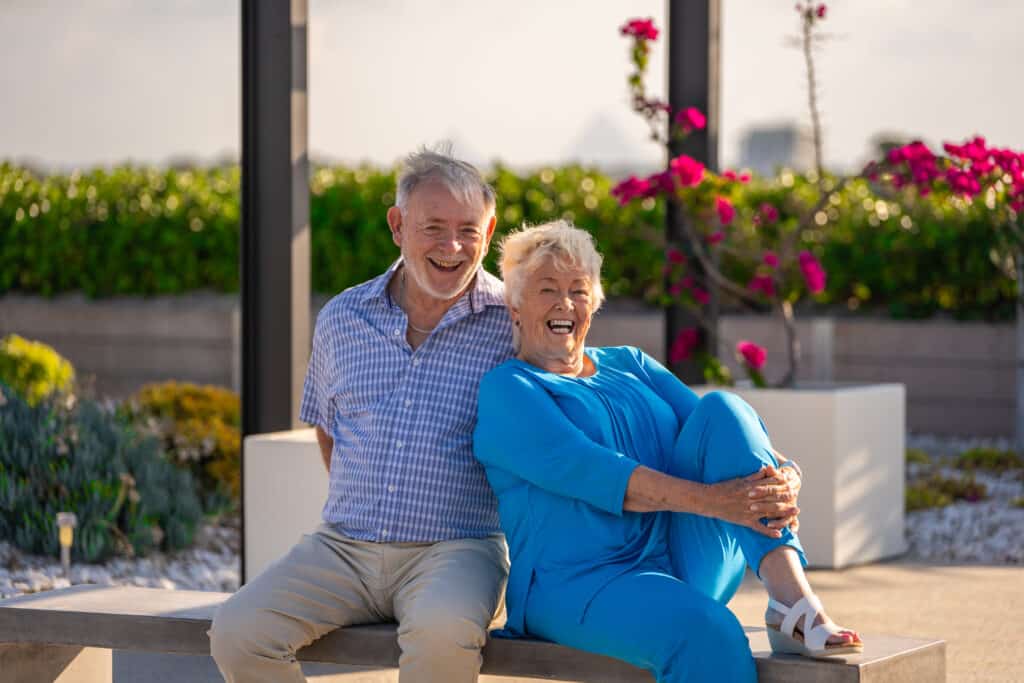 A senior couple enjoying a happy retirement at one of our villages