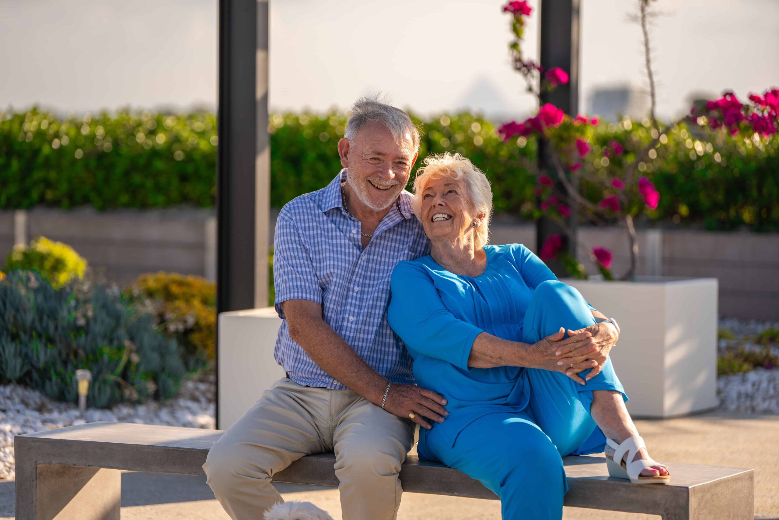 A couple enjoying one of our Newcastle retirement villages