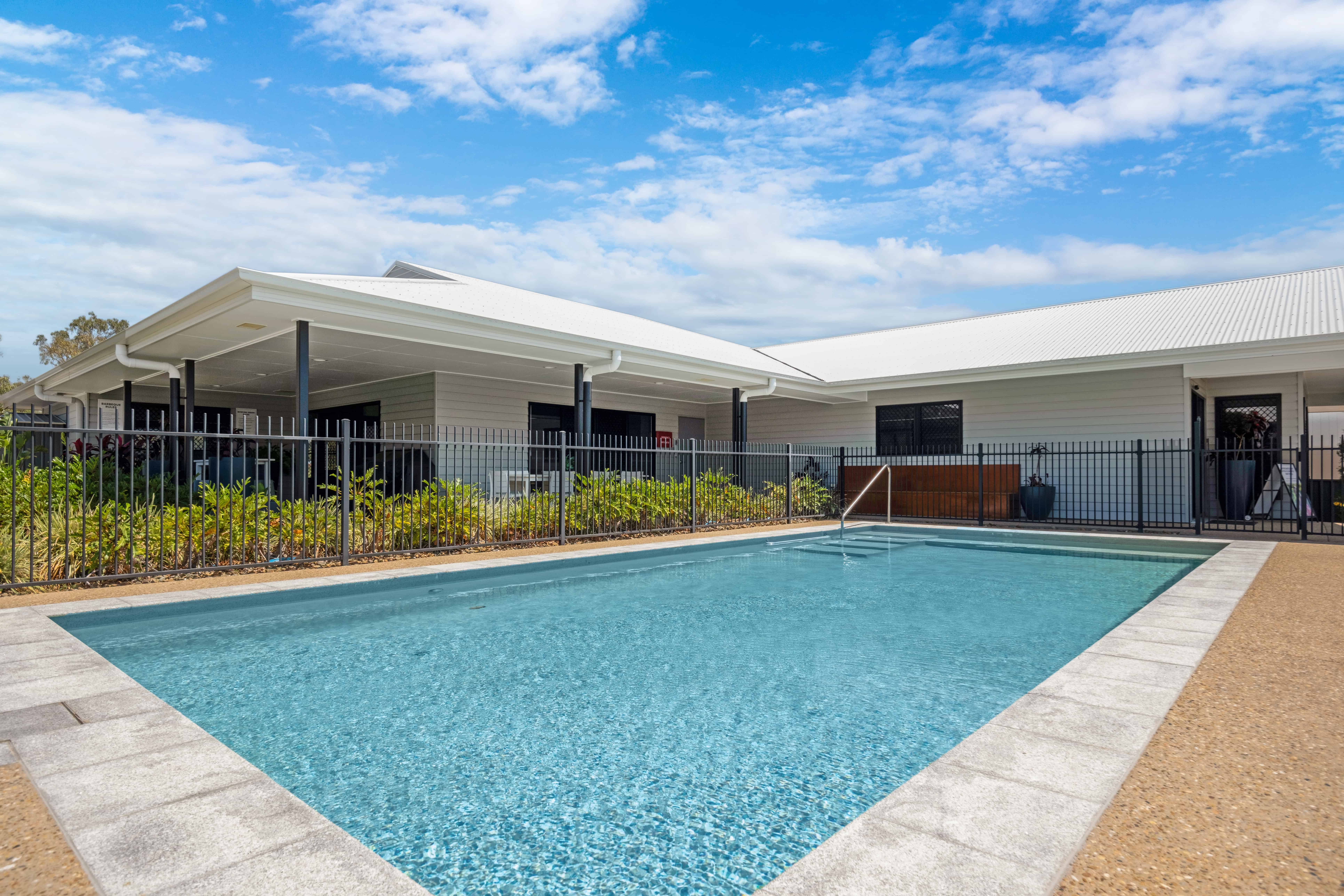 Large pool in Rockhampton Retirement Village