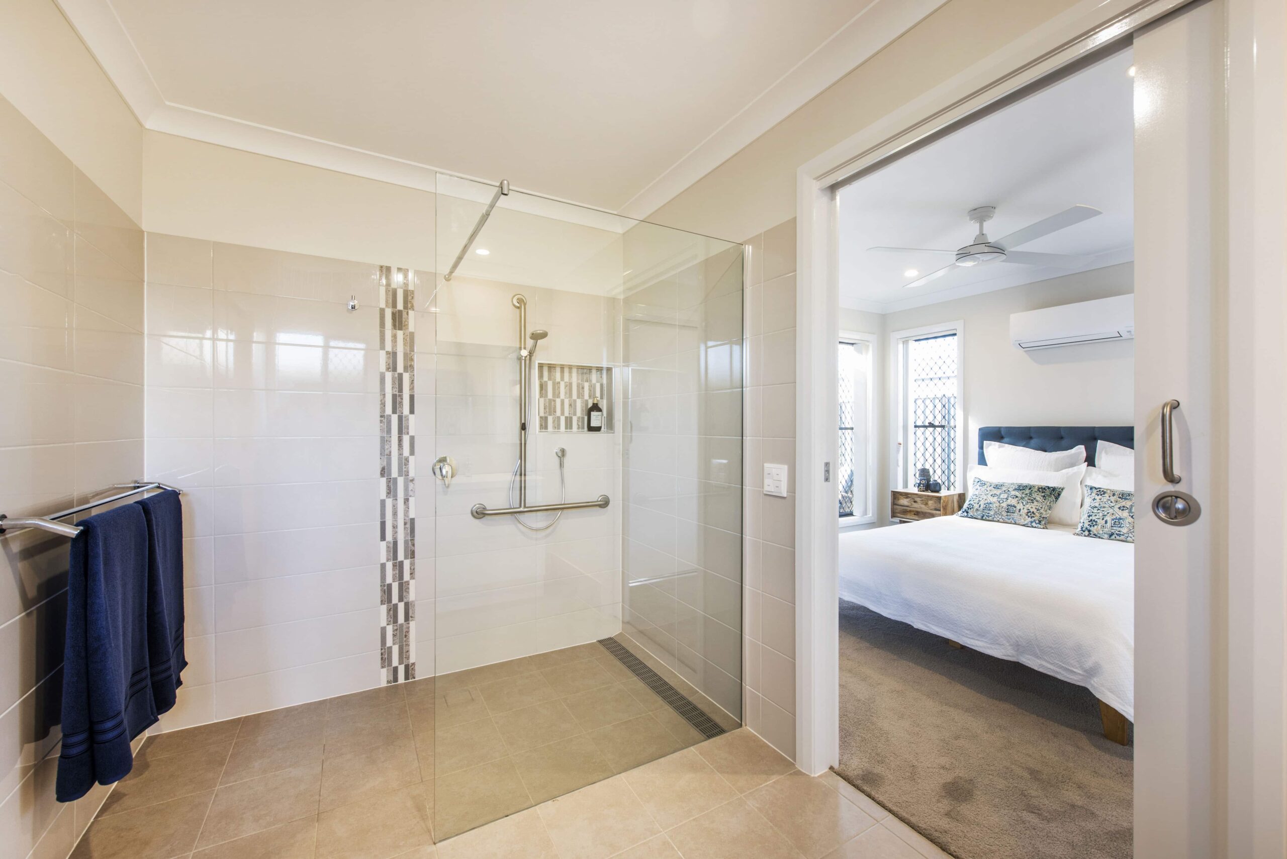 Ensuite bathroom in one of our retirement homes in Mudgee