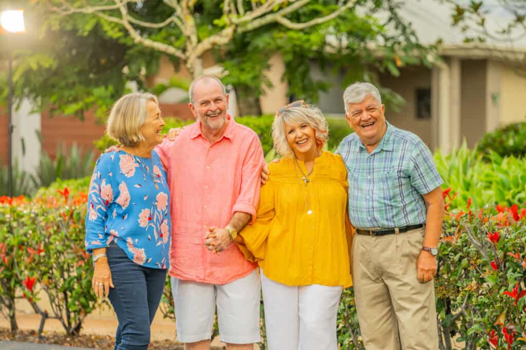 Seniors enjoying Oak Tree Celebration