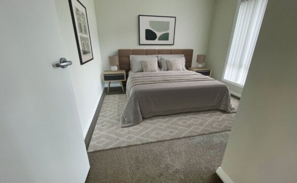 Retirement villa bedroom interior