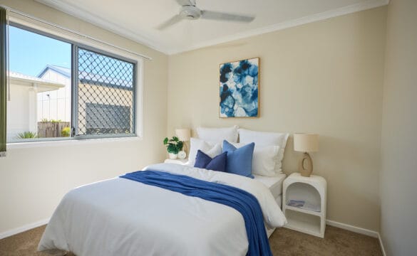 Bedroom in a villa in our Cains retirement village
