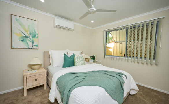 Bedroom in a villa in our Cains retirement village
