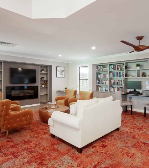 Inside the communal area at Oak Tree Rutherford