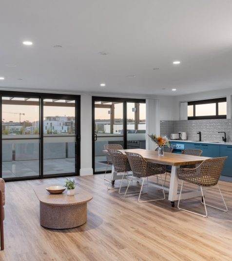 Communal kitchen area in one of our Broadmeadow retirement village homes