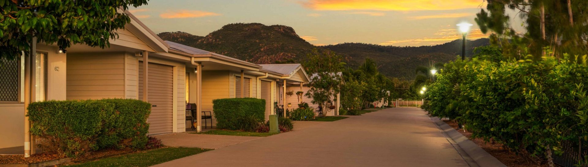 Townsville retirement village at sunset