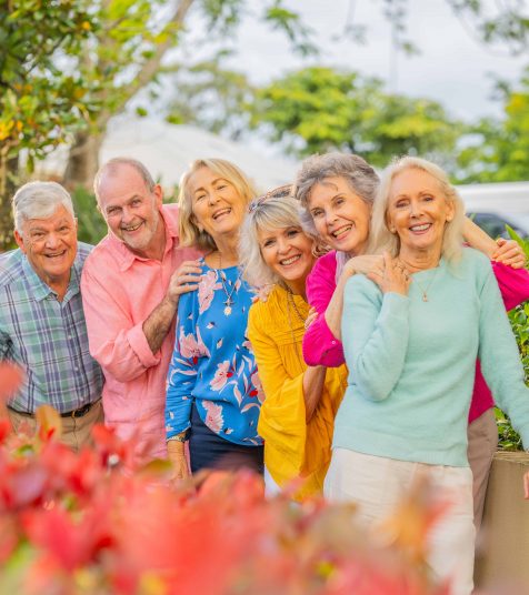 A group of seniors enjoying retirement living in Toowoomba