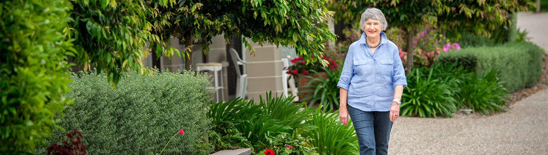 Senior woman enjoying retirement living at our Goonellabah village