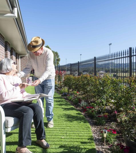 Couple enjoying Coffs Harbour Retirement Village