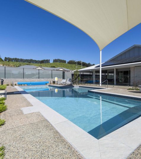 A swimming pool at Coffs Harbour Retirement Village