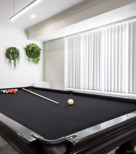 A pool table at Coffs Harbour Retirement Village